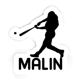 Sticker Malin Baseball Player Image