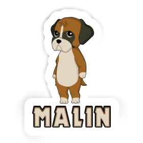 Sticker Malin German Boxer Image
