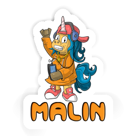 Malin Sticker Hip-Hop Unicorn Image