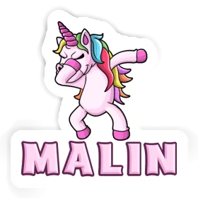 Dabbing Unicorn Sticker Malin Image