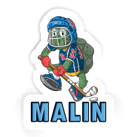 Malin Sticker Ice-Hockey Player Image