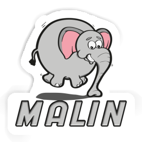 Jumping Elephant Sticker Malin Image