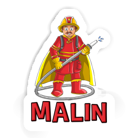 Malin Sticker Firefighter Image