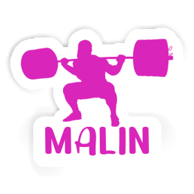 Haltérophile Autocollant Malin Image