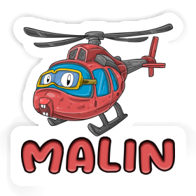 Helicopter Sticker Malin Image