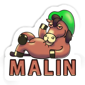 Sticker Malin Lying horse Image