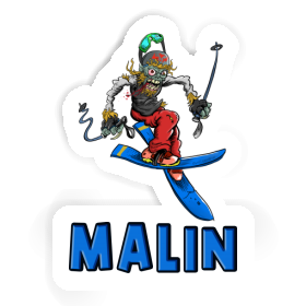 Sticker Malin Freeride Skier Image