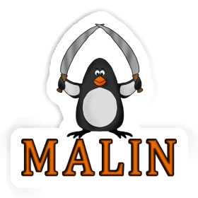 Malin Sticker Fighting Penguin Image