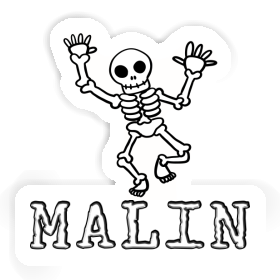 Sticker Malin Skeleton Image