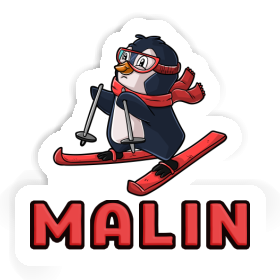 Skier Sticker Malin Image