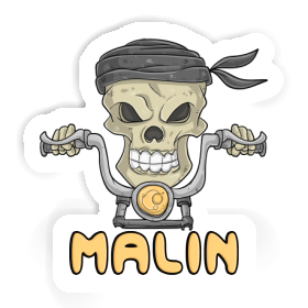 Motorbike Rider Sticker Malin Image