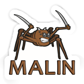 Sticker Malin Fighting Spider Image