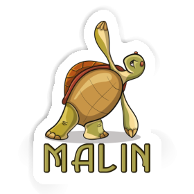 Sticker Yoga Turtle Malin Image