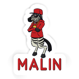 Zebra Sticker Malin Image