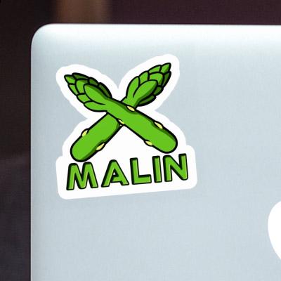 Malin Sticker Asparagus Notebook Malin Sticker Asparagus Gift package Image
