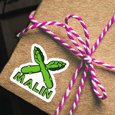 Malin Sticker Asparagus Notebook Malin Sticker Asparagus Gift package Image