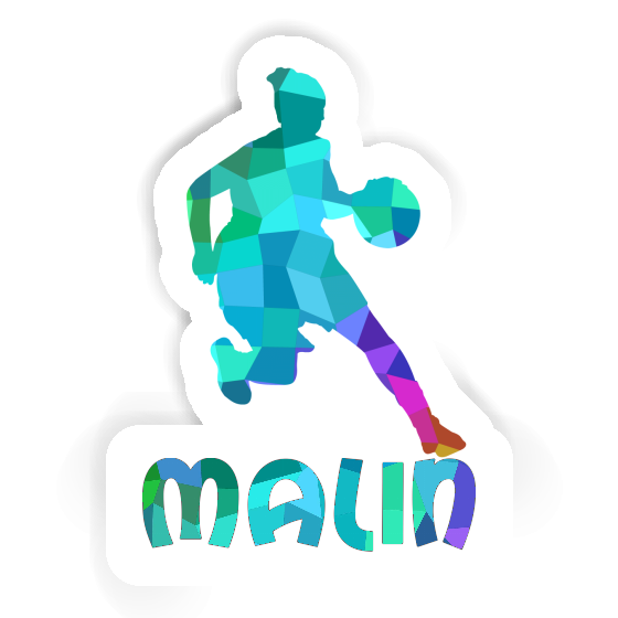 Malin Sticker Basketball Player Notebook Malin Sticker Basketball Player Gift package Image
