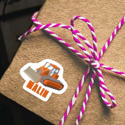 Malin Sticker Excavator Laptop Malin Sticker Excavator Laptop Image