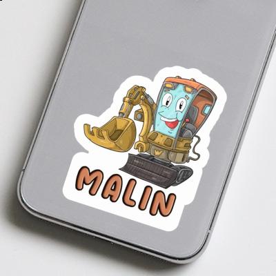 Malin Sticker Excavator Laptop Malin Sticker Excavator Laptop Image