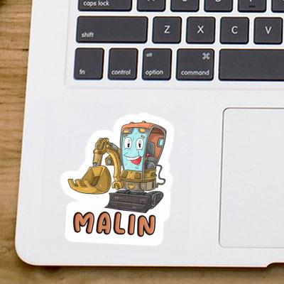 Malin Sticker Excavator Notebook Malin Sticker Excavator Gift package Image