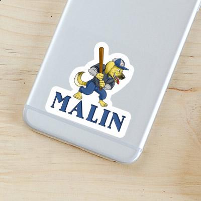Malin Sticker Baseball Dog Laptop Malin Sticker Baseball Dog Laptop Image