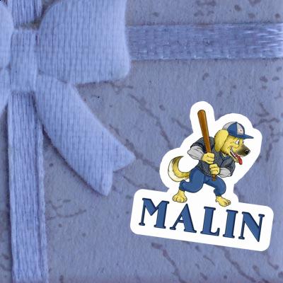 Malin Sticker Baseball Dog Notebook Malin Sticker Baseball Dog Gift package Image