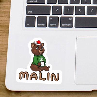 Malin Sticker Christmas Bear Notebook Malin Sticker Christmas Bear Gift package Image