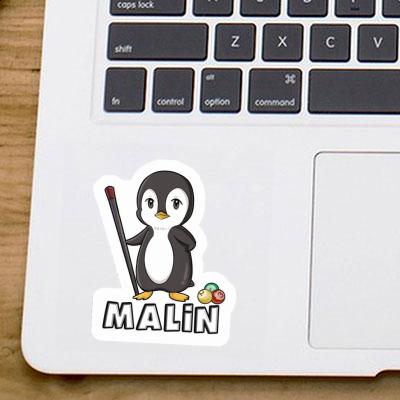 Sticker Billiards Player Malin Notebook Sticker Billiards Player Malin Gift package Image