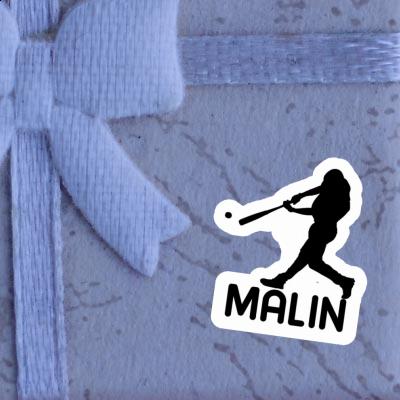 Sticker Malin Baseball Player Notebook Sticker Malin Baseball Player Gift package Image