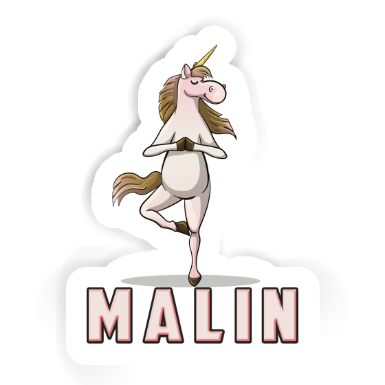 Sticker Yoga-Einhorn Malin Laptop Image