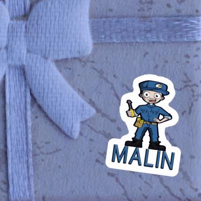 Sticker Electrician Malin Notebook Sticker Electrician Malin Gift package Image