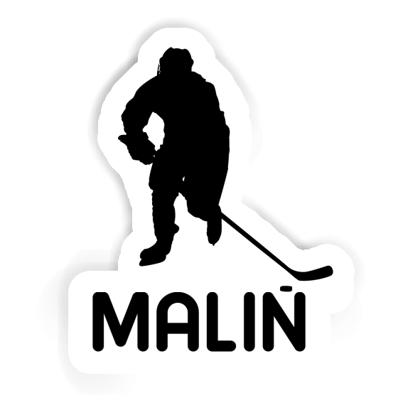 Sticker Hockey Player Malin Notebook Image