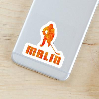 Malin Sticker Hockey Player Laptop Malin Sticker Hockey Player Laptop Image