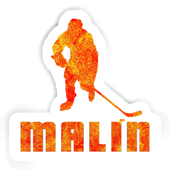 Malin Sticker Hockey Player Image
