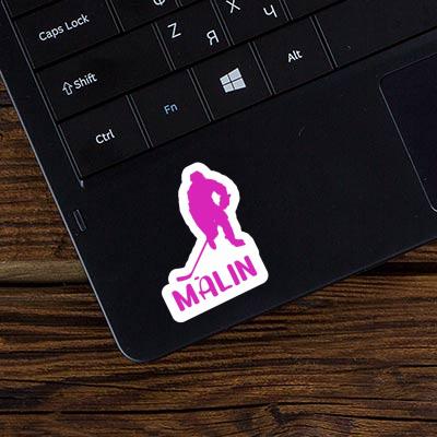 Sticker Hockey Player Malin Laptop Image