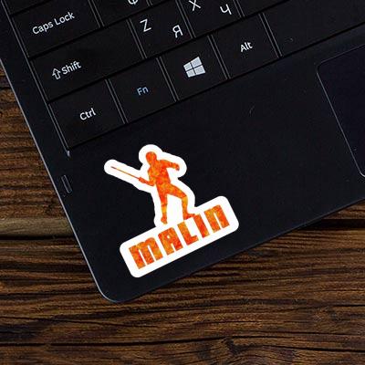 Sticker Fencer Malin Notebook Sticker Fencer Malin Gift package Image