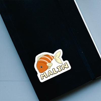 Malin Sticker Fish Notebook Malin Sticker Fish Gift package Image