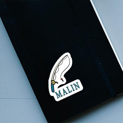 Sticker Malin Fishing Rod Notebook Image