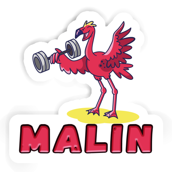 Weight Lifter Sticker Malin Laptop Image