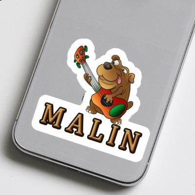 Sticker Malin Guitar Dog Notebook Sticker Malin Guitar Dog Gift package Image