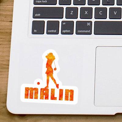 Golfer Sticker Malin Laptop Image
