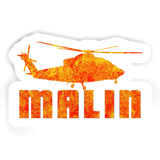 Malin Sticker Helicopter Notebook Malin Sticker Helicopter Gift package Image