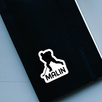 Hockey Player Sticker Malin Laptop Image