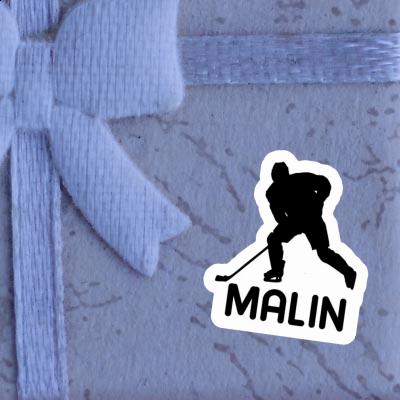 Hockey Player Sticker Malin Image