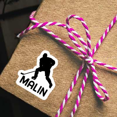 Hockey Player Sticker Malin Laptop Image