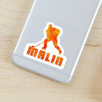Sticker Malin Hockey Player Notebook Sticker Malin Hockey Player Notebook Image