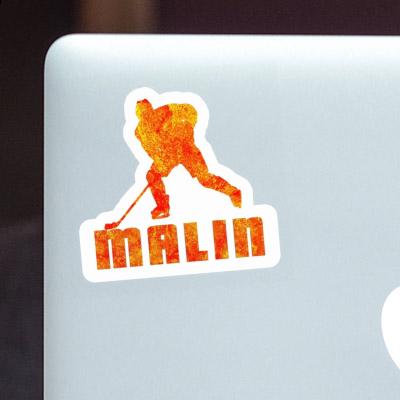 Sticker Malin Hockey Player Notebook Sticker Malin Hockey Player Gift package Image