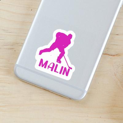 Sticker Malin Hockey Player Notebook Sticker Malin Hockey Player Gift package Image