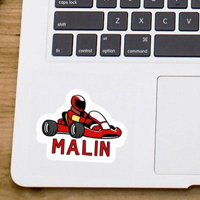 Malin Autocollant Pilote de kart Notebook Malin Autocollant Pilote de kart Notebook Image