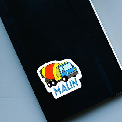 Malin Sticker Mixer Truck Notebook Malin Sticker Mixer Truck Gift package Image